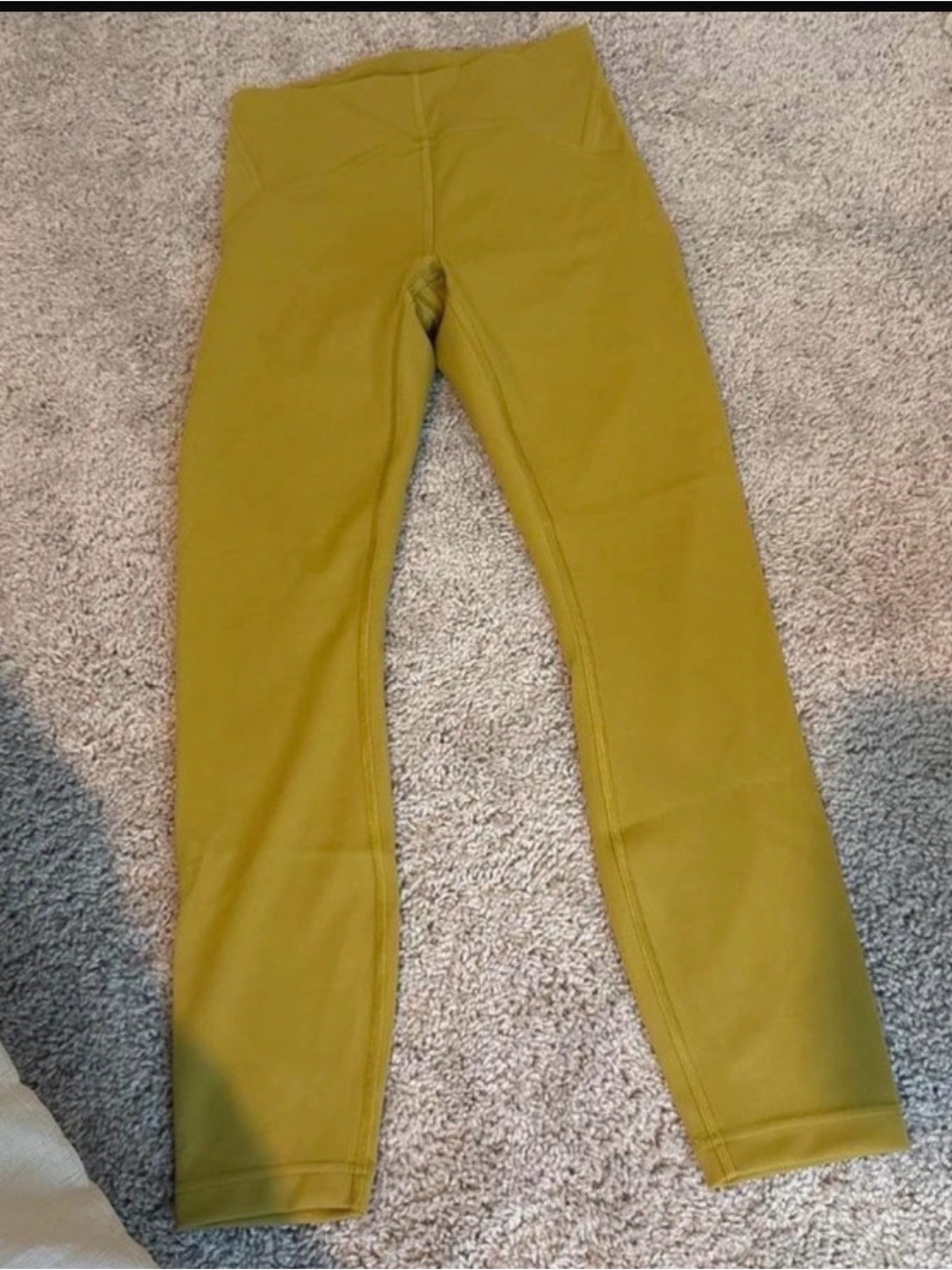 lululemon athletica mustard yellow leggings